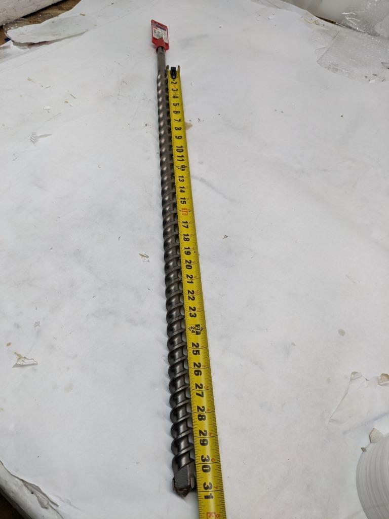 BOSCH ROTARY HAMMER DRILL 1" DRILL BIT 31" MAX DRILLING 39 OVERALL LG #2 NEW D0