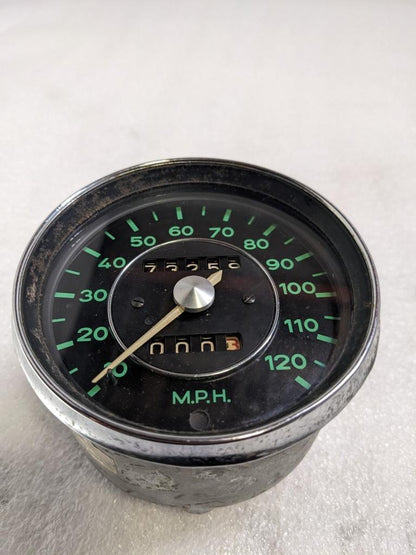 GENUINE PORSCHE 65-69 912 GREEN VDO 120MPH SPEEDOMETER 90274110212 r20t6