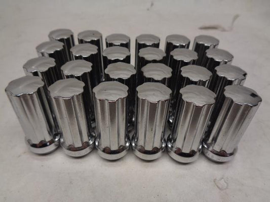 1 NEW 24 PACK CHROME SPLINE LUG NUTS FOR CHEVY SILVERADO R15T3