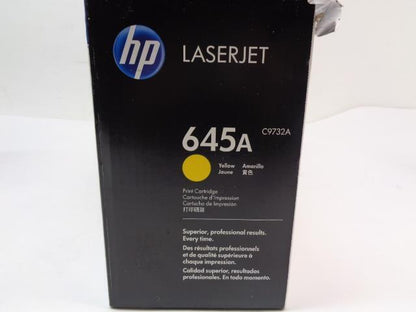 NEW HP 645A YELLOW TONER CARTRIDGE 645A C9732A FOR COLORJET 5500 5550 SR