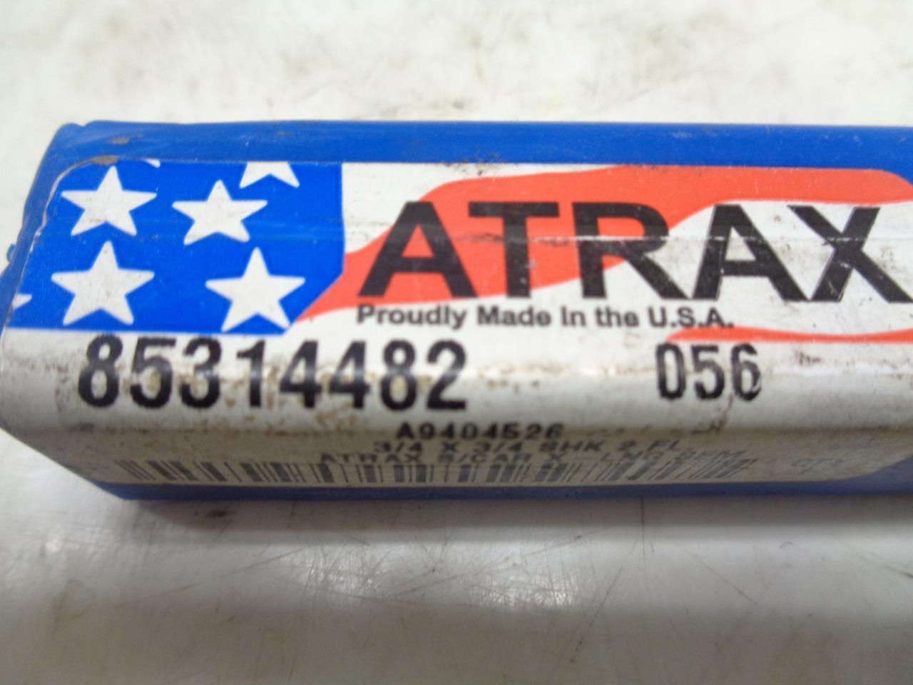 NEW ATRAX 85314482 056 CARBIDE END MILL 3/4"x3" 2 FLUTE R22T6BC