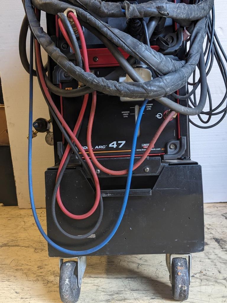 LINCOLN ELECTRIC ASPECT 375 AC/DC READY-PAK WELDING CART K3950-1 BAY3