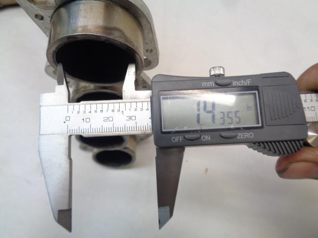 USED M4 DUAL EXHUAST PIPE W/ MANIFOLD FOR MOTORCYCLE SPORTBIKE INCOMPLETE R16