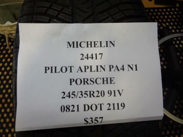 1 NEW MICHELIN PILOT APLIN PA4 N1 PORSCHE 245 35 20 91V TIRES 24417