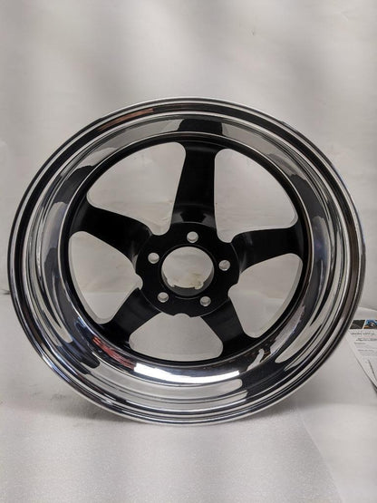 1 WELD 71HB8050A21A S71 WHEEL 18X5 5X114.3 ET-23 BLACK CENTER POLISHED NEW B2