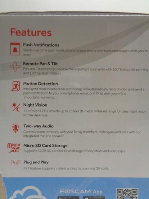 FOSCAM FI9821PR 720P HD RESOLUTION WIRELESS IP SECURITY CAMERA R28