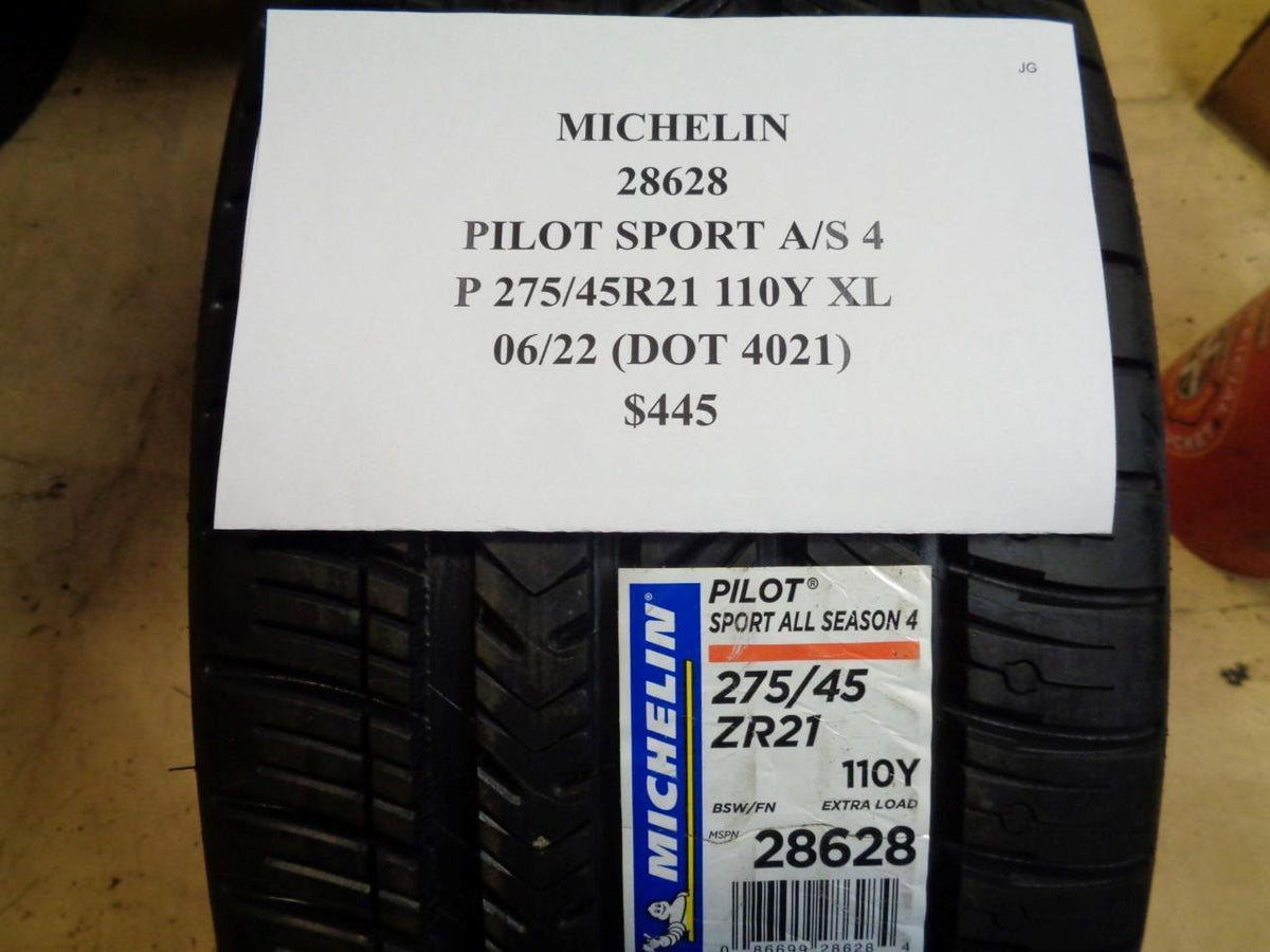 1 NEW TIRE MICHELIN PILOT SPORT AS 4 275 45 21 110Y XL 28628