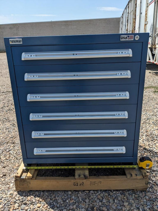VIDMAR SEP100RALS22577 STEEL STORAGE CABINET 30"X27-3/4"X33" 6-DRAWER NEW S343