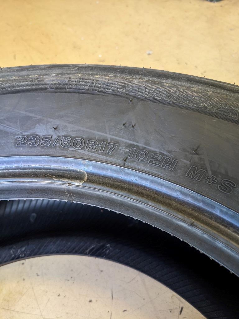 BRIDGESTONE TURANZA QUIETTRACK P 235 60 17 102H SL TIRE 007927 CQ2