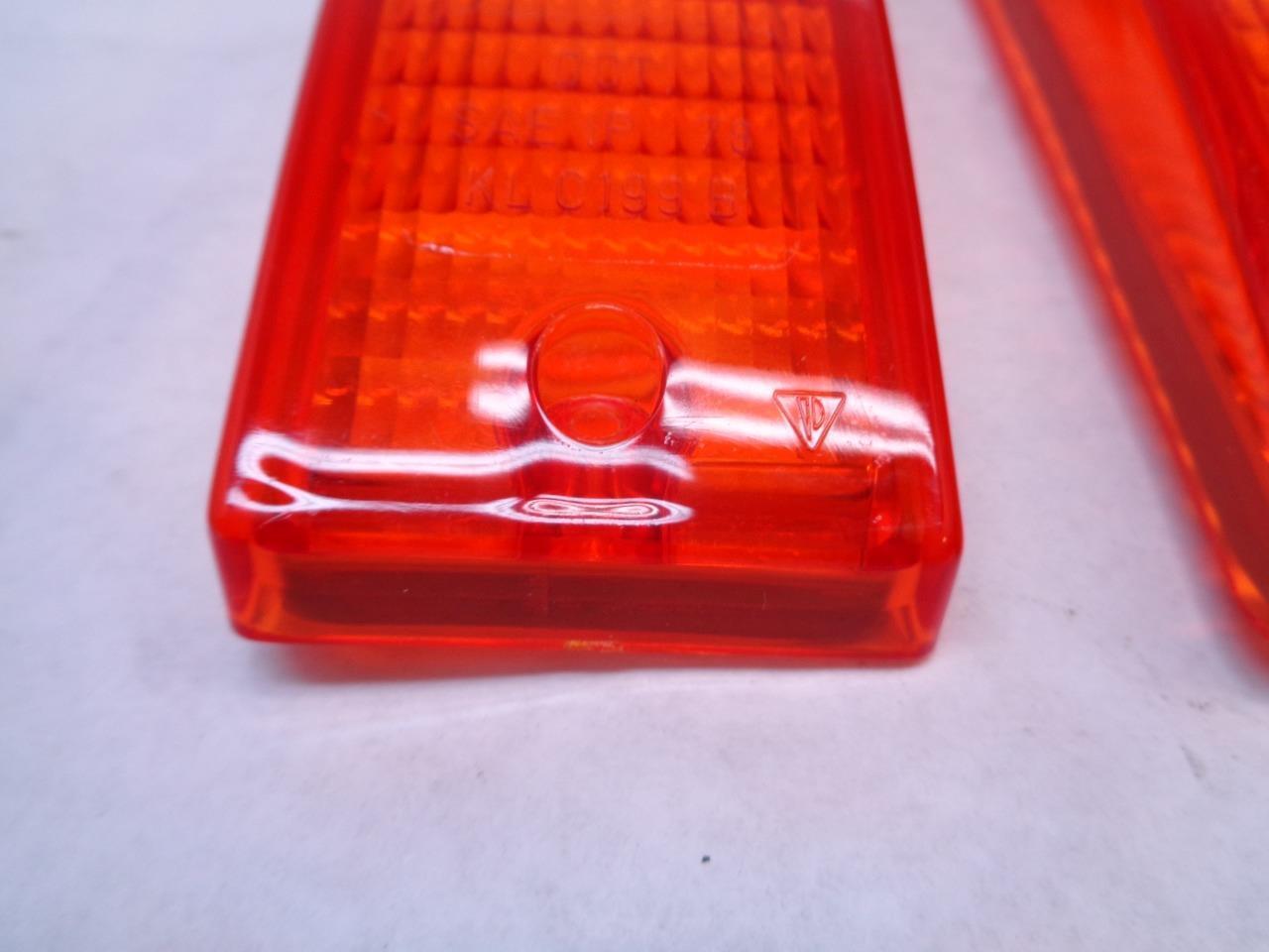 GENUINE PAIR PORSCHE 911 930 74-89 SIDE MARKER LENSES 91163192000 R21T3