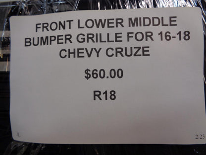 NEW FRONT LOWER MIDDLE BUMPER GRILLE for 16-18 CHEVY CRUZE R18