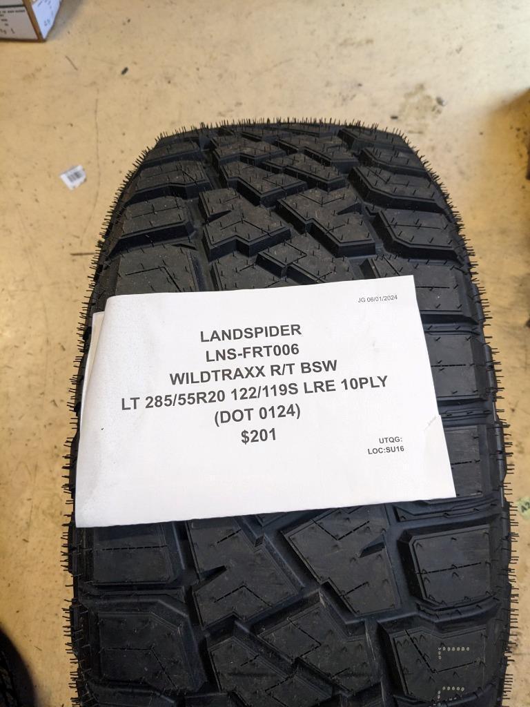 LANDSPIDER WILDTRAXX R/T LT 285 55 20 122/119S LRE 10PLY TIRE FRT006 CQ2