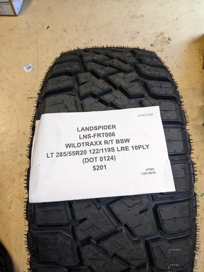 LANDSPIDER WILDTRAXX R/T LT 285 55 20 122/119S LRE 10PLY TIRE FRT006 CQ2