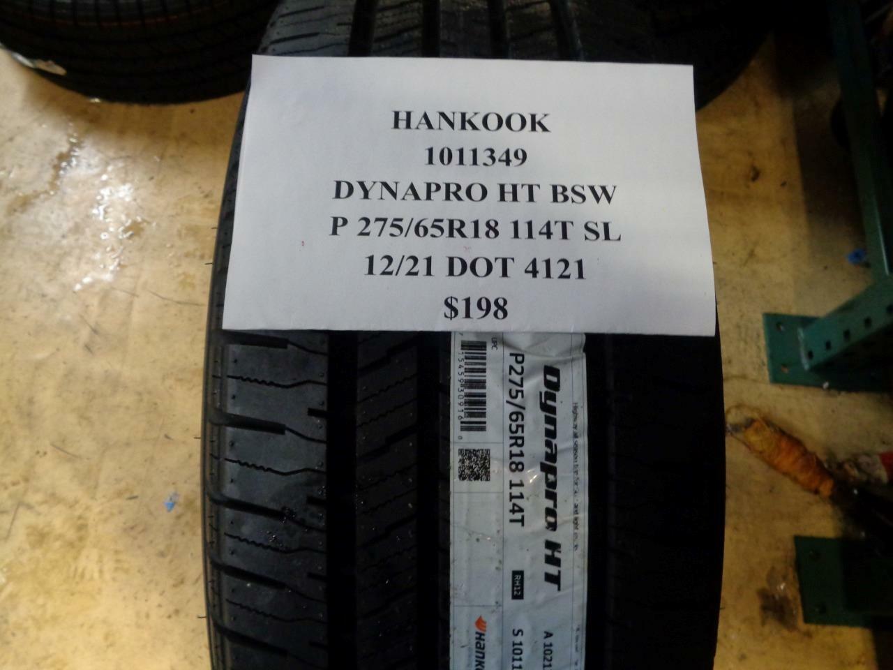 1 NEW HANKOOK DYNAPRO HT BSW 275 65 18 114T SL HIGHWAY TERRAIN TIRES 1011349
