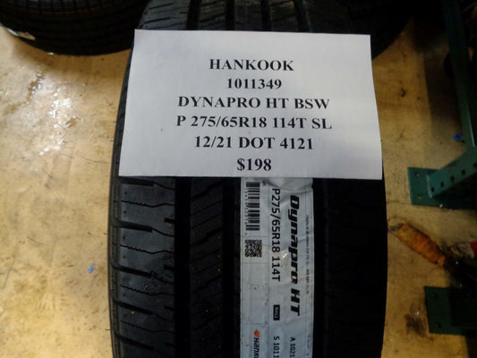 1 NEW HANKOOK DYNAPRO HT BSW 275 65 18 114T SL HIGHWAY TERRAIN TIRES 1011349