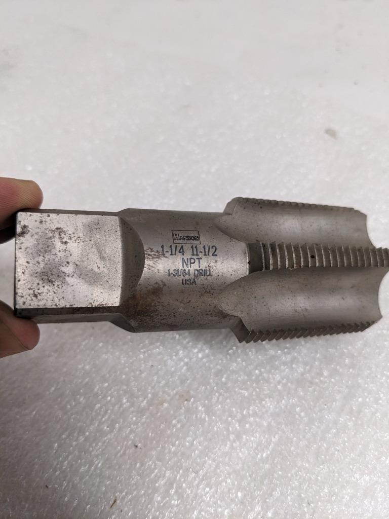 HANSON 1-1/4 11-1/2 NPT TAPER PIPE TAP 1-31/64 DRILL NEW R22T5