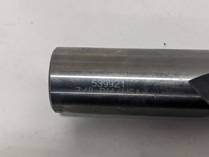 ATRAX 7/8"X 7/8"X1-1/2"X4" 2 FLUTE SOLID CARBIDE SQUARE END MILL 85299568 R22T5