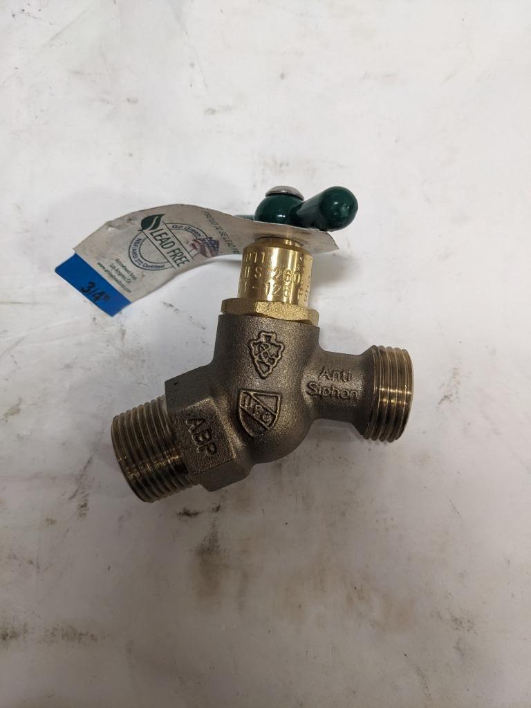 Arrowhead 361LF Arrow-Breaker No-Kink Hose Bibb, 3/4" MIP x 3/4" R27