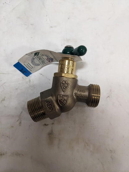 Arrowhead 361LF Arrow-Breaker No-Kink Hose Bibb, 3/4" MIP x 3/4" R27