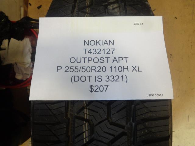 NOKIAN OUTPOST APT P 255 55 20 110H XL ALL TERRAIN TIRE T432127 CQ1