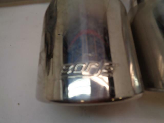 BORLA REAR LEFT/DRIVER SIDE MUFFLER DUAL EXHAUST TIPS 2.75" INLET 3.5" OUTLET