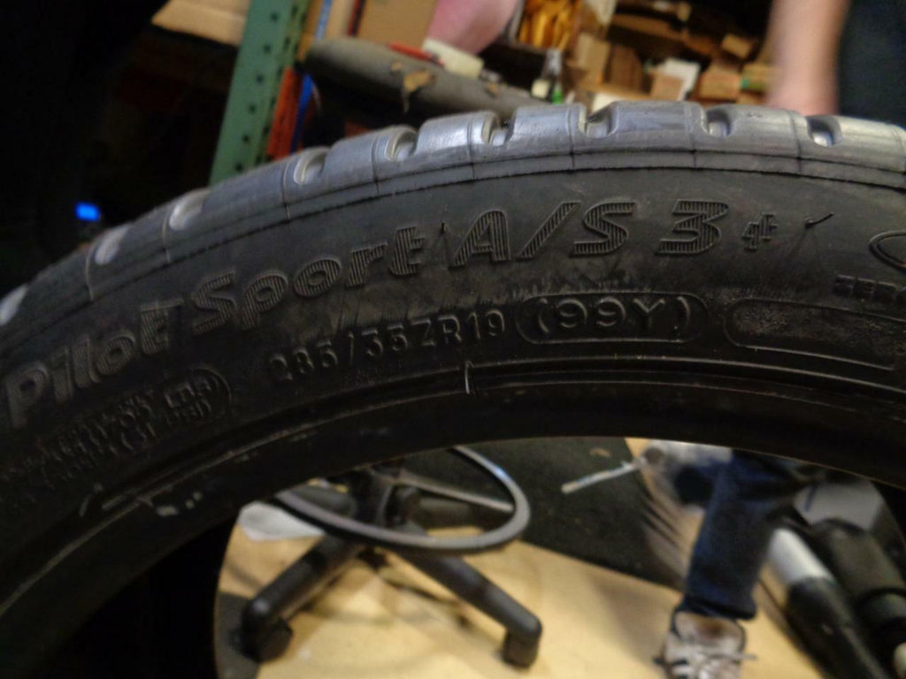 1 NEW MICHELIN PILOT SPORT AS3+ P 285 35 19 99Y TIRES WO LABEL 32831 Q0