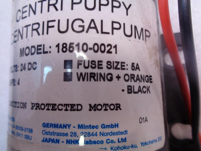 NEW JABSCO CENTRI PUPPY CENTRIFUGAL PUMP 18510-0021 IGNITION PROTECTED MOTOR R13