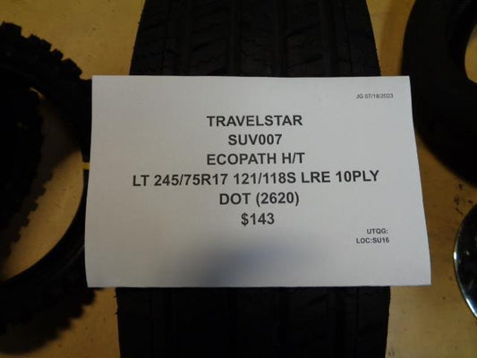 TRAVELSTAR ECOPATH H/T BSW LT 245 75 17 121/118S LRE 10PLY TIRE SUV007 BQ3 SU16