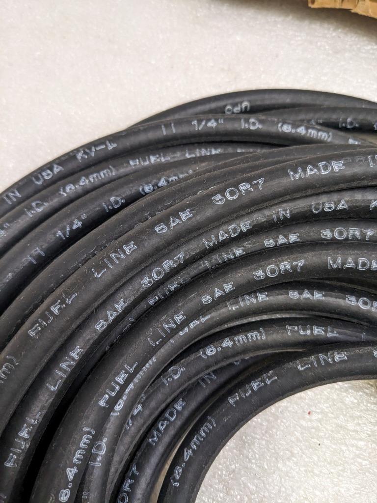 DAYCO 80058 FUEL HOSE 50' OAL 1/4" ID 1/2" OD BLACK NITRILE NEW R15