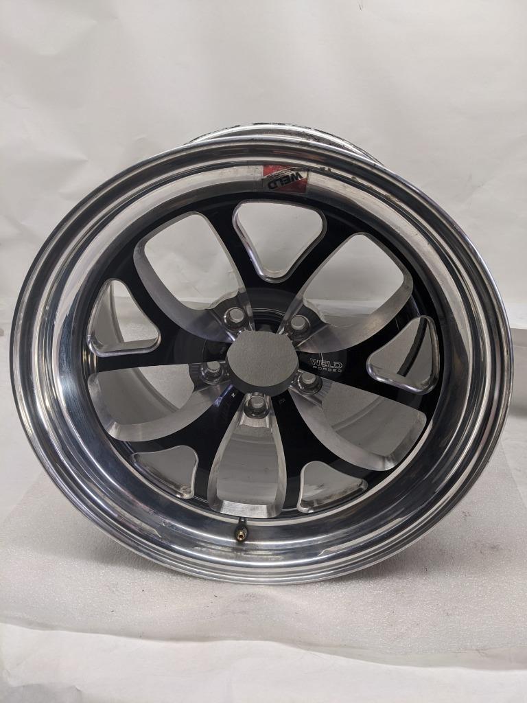 1 WELD RACING 76HB7100W67A WHEEL RT-S S76 FORGED ALUMINUM BLACK 17X10 USED B2