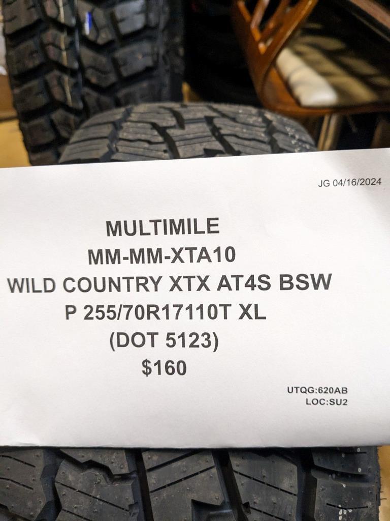 MULTIMILE WILD COUNTRY XTX AT4S BSW P 255 70 17 110T XL TIRE MM-XTA10 CQ2