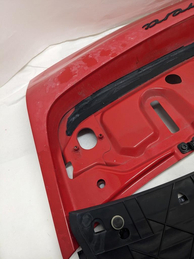 PORSCHE REAR TRUNK LID RED W/ GRILLE & LOWER BRACKET FOR 94 996 CARRERA USED R22