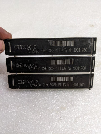 OSG 19011760 TAPS 7/16-20 GH9 S3/P PLUG NI R06012 (3-PACK) NEW D0