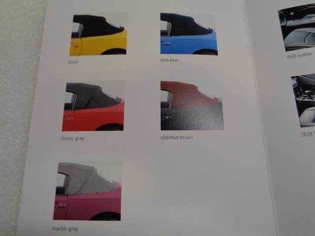 Porsche Color Brochure 1993 Edition 911 928 968 USED GENUINE WVK 127 421 94 R25