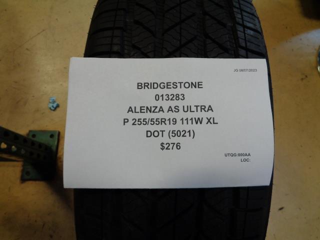 1 BRIDGESTONE ALENZA AS ULTRA P 255 55 19 111W XL ALL SEASON TIRE 013283 CQ2