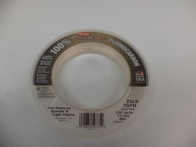 BERKLEY PRO SPEC FLUROCARBON 25 YD. SPOOL PSFL2525-CPK E5