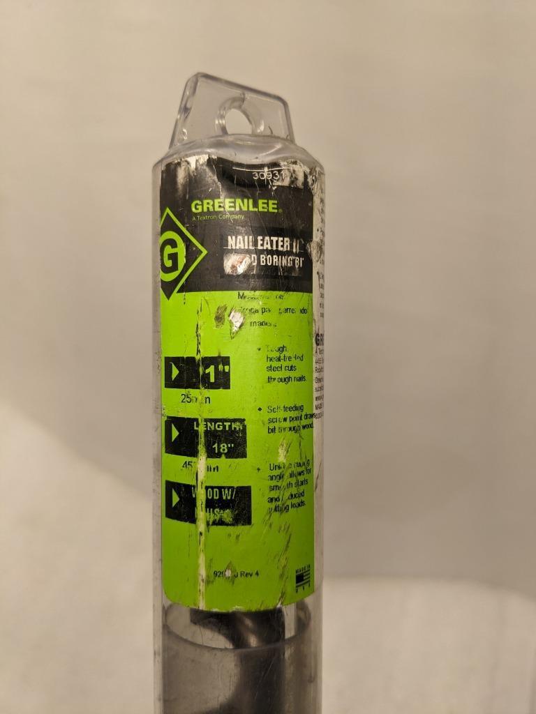 GREENLEE 30931 NAIL EATER II WOOD BORING BIT 1"X18" 66PT-1 NEW D0