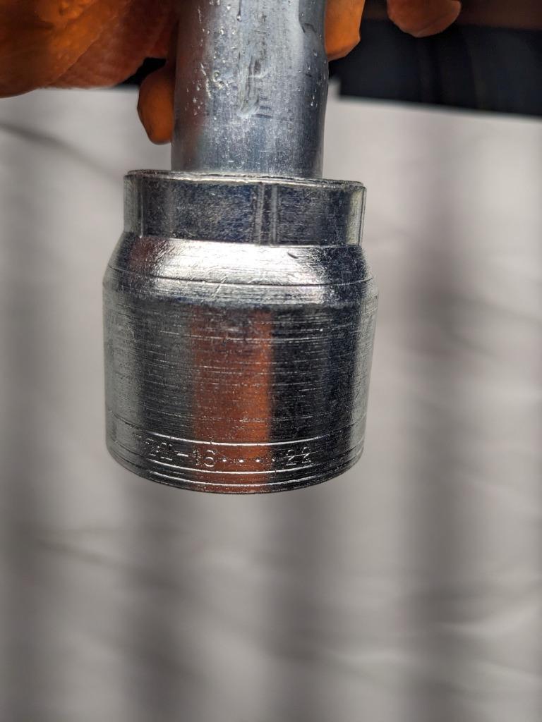 1 PACK OF 4 EATON 1-1/16"x12" 90° ELBOW HYDRAULIC HOSE FITTINGS 16-22 R10