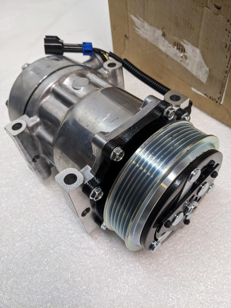 7H15 AC COMPRESSOR 77595 W/ 6 GROOVE CLUTCH FOR PETERBILT KENWORTH TRUCKS NEW R1