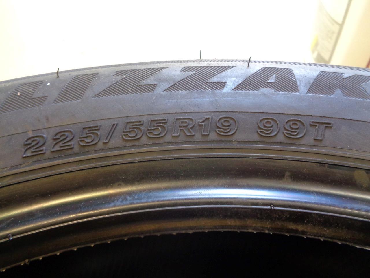 2 BRIDGESTONE BLIZZAK DM-V2 P 225 55 19 99T SL SNOW WINTER TIRES 004308 BQ4