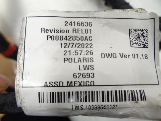 POLARIS 2416636 HARN-CHASSIS FOR 2023 POLARIS RZR T 96X74 USED R 16