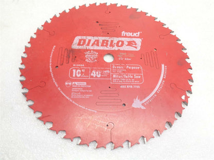 USED DIABLO 10" 40-TEETH GENERAL PURPOSE SAW BLADE D1296L SP1T3