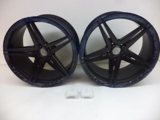 2 NEW VARRO VD03 20X10 ET20 5X115 SATIN BLACK WHEELS VRR013-4 SR