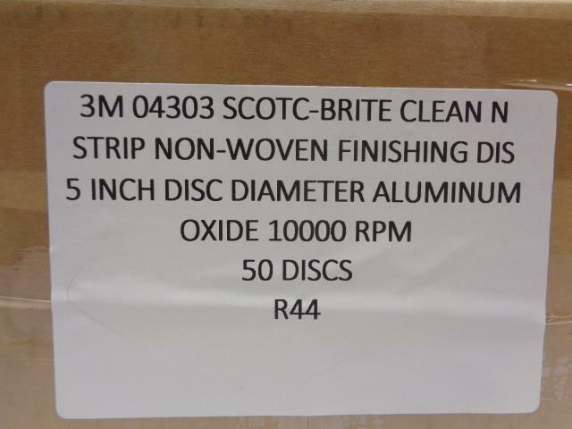 NEW 49 PACK OF 3M SCOTCH-BRITE NON-WOVEN FINISHING DISCS 5 IN.10000 RPM R7TB