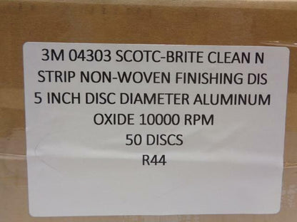 NEW 49 PACK OF 3M SCOTCH-BRITE NON-WOVEN FINISHING DISCS 5 IN.10000 RPM R7TB