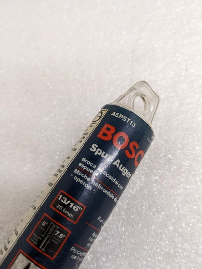 BOSCH 2610924813 SPUR AUGER BIT 13/16" X 7-1/2" 1/4" SHANK 3-PACK NEW R22T5