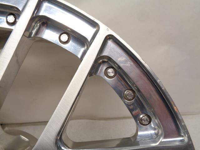 USED CUSTOM SILVER THREE PIECE WHEEL 23X9 5X112 6" BACKSPACE WR