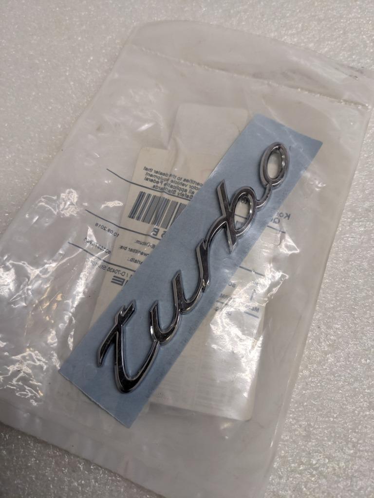 PORSCHE 9Y0853675B HATCH EMBLEM FOR 19-23 CAYENNE 4.0L TURBO NEW PGB2TB