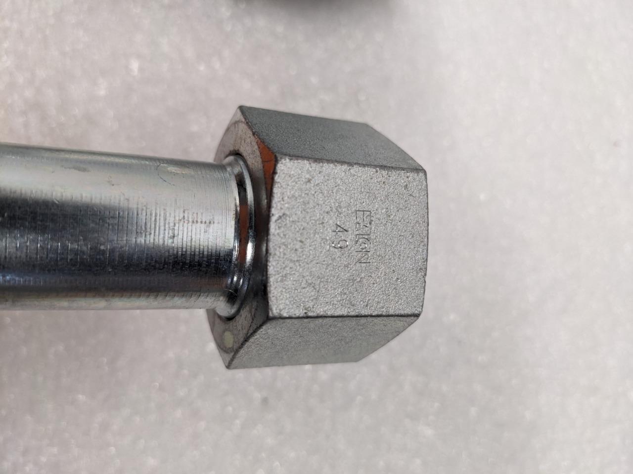 1 PACK OF 4 EATON 1-1/16"x12" 90° ELBOW HYDRAULIC HOSE FITTINGS 16-22 R10