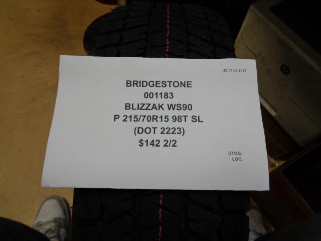 BRIDGESTONE BLIZZAK WS90 P 205 65 16 95T SL TIRE 001163 CQ1